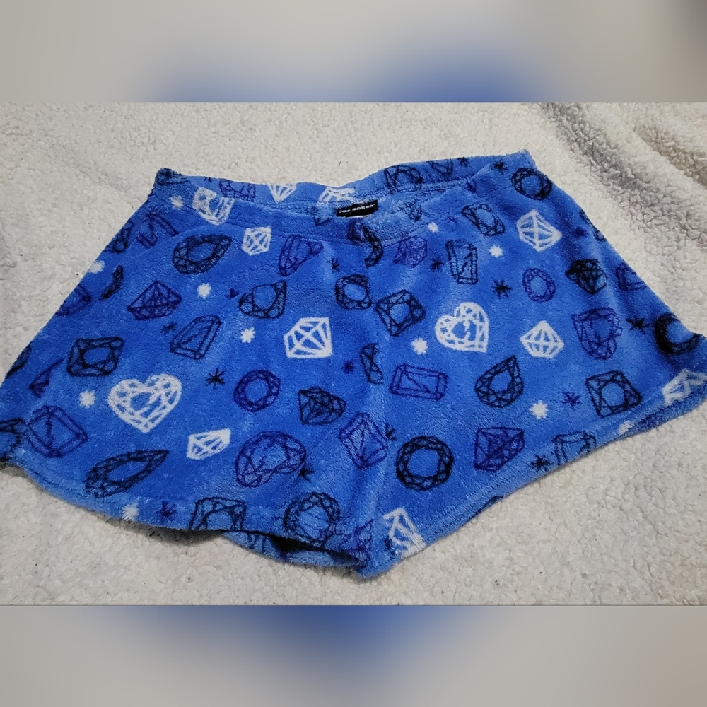Joe Boxer Size Large super soft blue Pj shorts. Diamonds. Excellent condition
